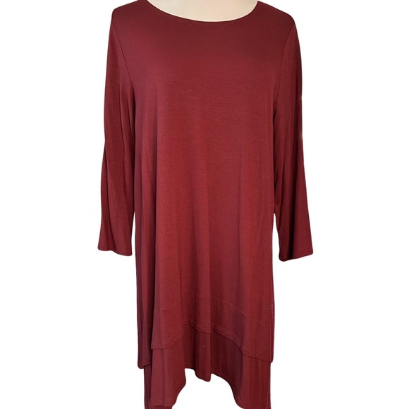 Eileen Fisher Tops - Eileen Fisher Deep Red Tunic/Dress - size m